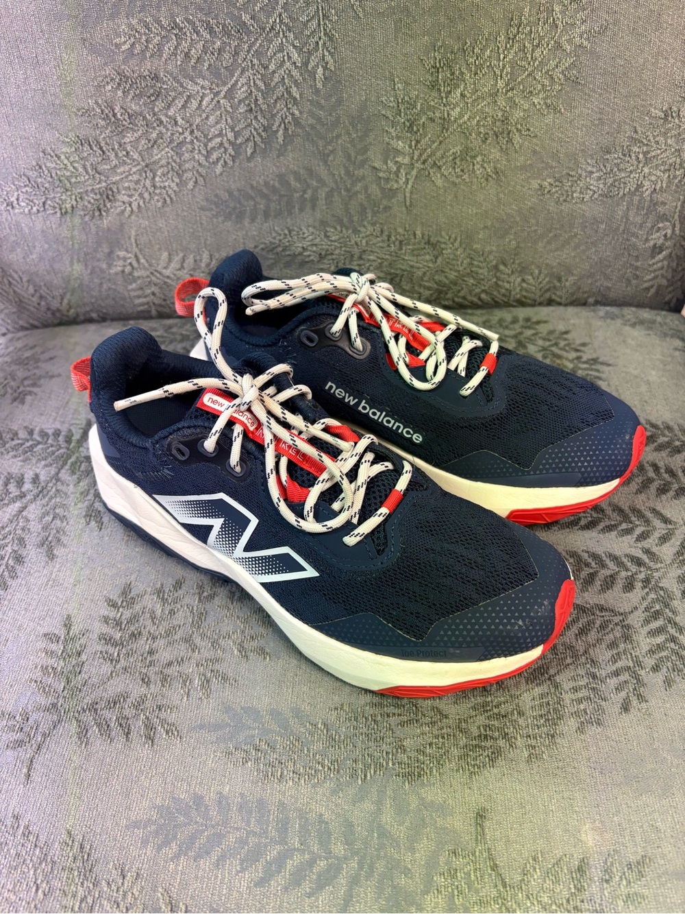 New Balance Kids Navy with Red and White Accent Sneakers